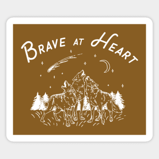 Brave at Heart dark variant Sticker